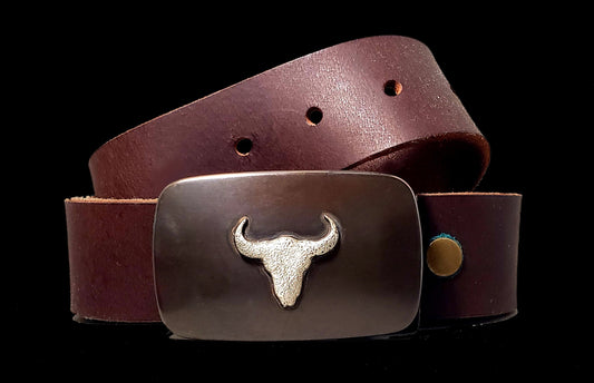 Gunmetal Bronze Bison Skull