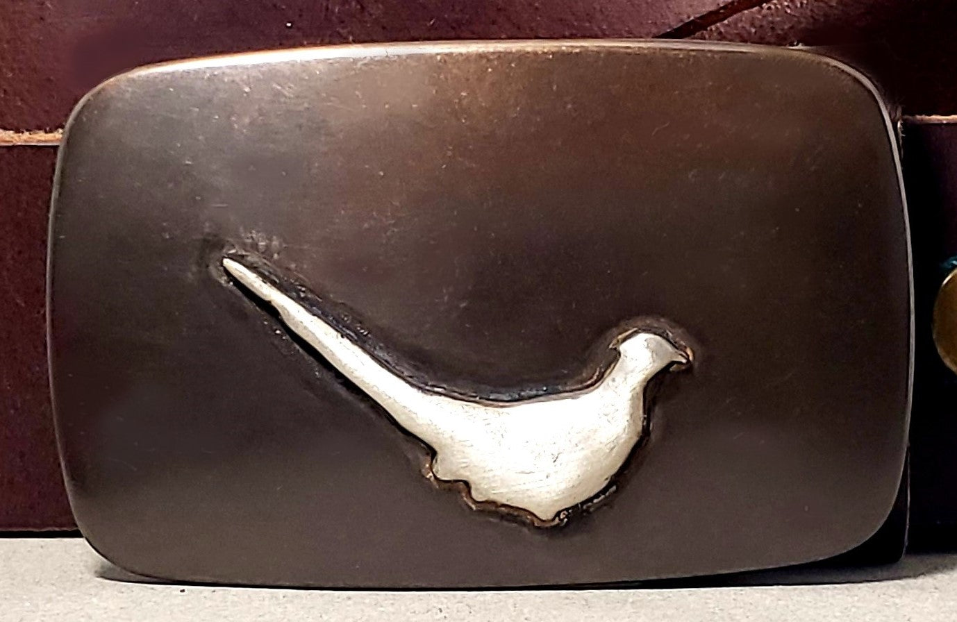 Gunmetal Bronze Standing Pheasant