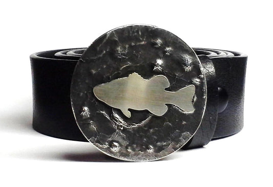 Bass Belt Buckle Hand Cut - TYGER FORGE - Mark Goodwin