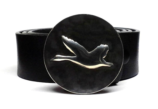 Flying Goose Belt Buckle Hand Embossed - TYGER FORGE - Mark Goodwin