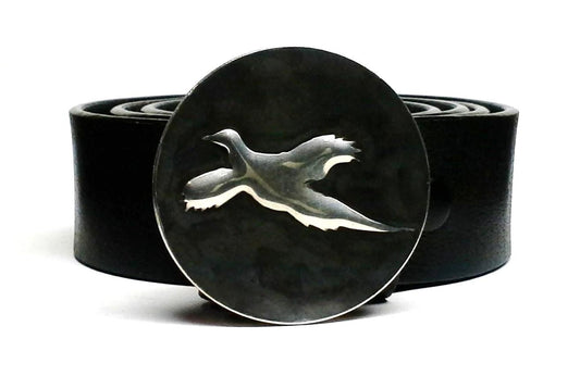 Pheasant Belt Buckle Hand Embossed - TYGER FORGE - Mark Goodwin