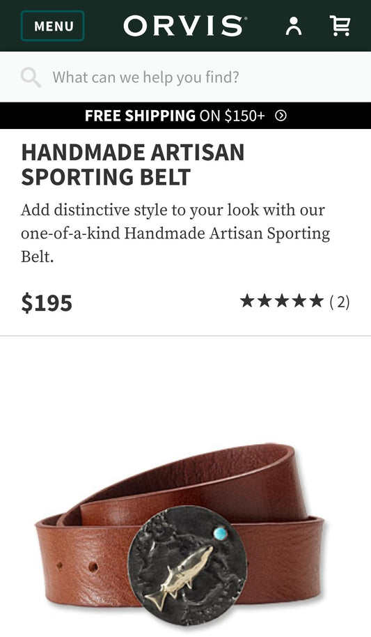 orvis tyger forge artisan belt buckles