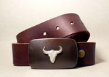 Gunmetal Bronze Bison Skull