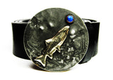 "Having a Damsel For Dinner" Trout Belt Buckle - TYGER FORGE - Mark Goodwin