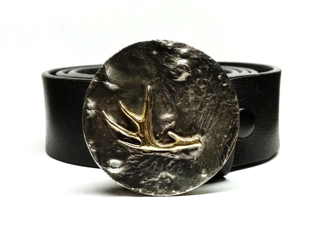Deer Shed Antler Belt Buckle - TYGER FORGE - Mark Goodwin