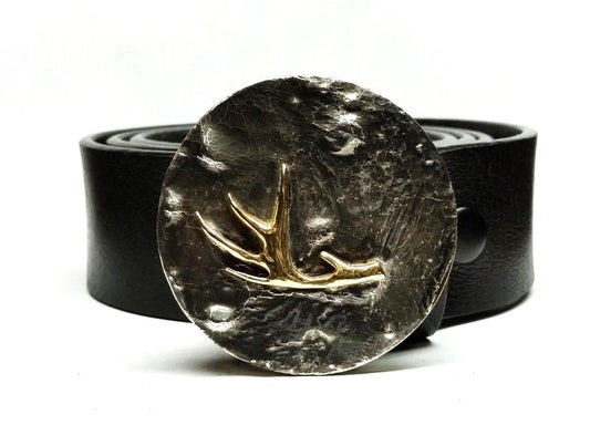 Deer Shed Antler Belt Buckle - TYGER FORGE - Mark Goodwin