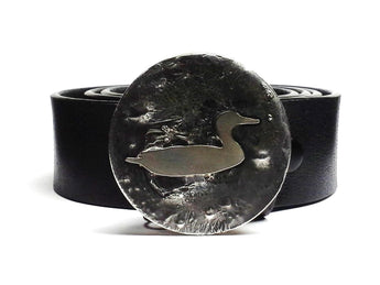 Swimming Duck Belt Buckle Hand Cut - TYGER FORGE - Mark Goodwin