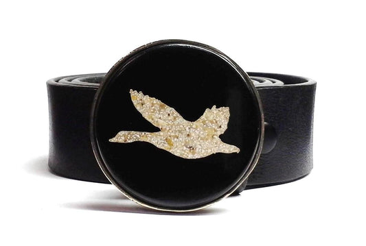 Flying Goose Eggshell Belt Buckle All Cast - TYGER FORGE - Mark Goodwin