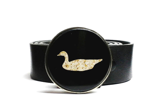 Swimming Goose Eggshell Belt Buckle All Cast - TYGER FORGE - Mark Goodwin
