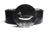 Swimming Goose Belt Buckle Hand Embossed - TYGER FORGE - Mark Goodwin