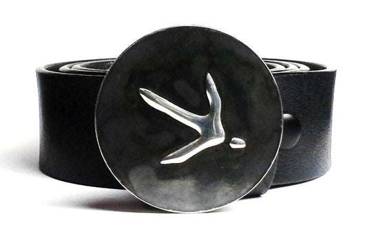 Turkey Track Belt Buckle Hand Embossed - TYGER FORGE - Mark Goodwin