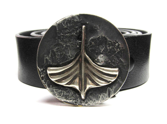 Wood Boat Belt Buckle - TYGER FORGE - Mark Goodwin